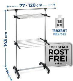 Image du produit Wenko Platzspar-Wäschetrockner (11 m)