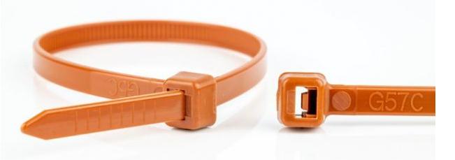 Produktbild WKK Kabelbinder braun, 100x2,5mm, 100 Stück (Kunststoffkabelbinder, 100 mm, 100 Stk.)