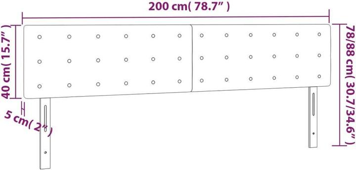 Actual product image vidaXL Kalel (200 x 5 x 88 cm)