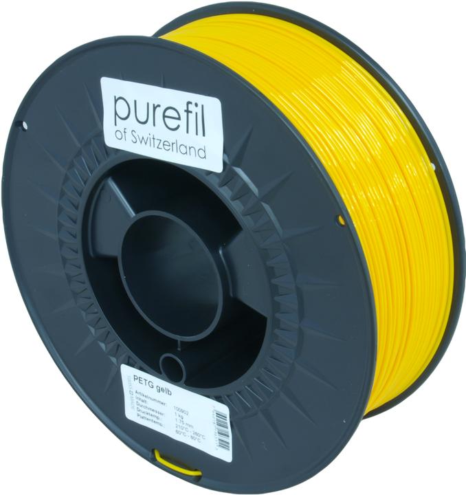 Produktbild Purefil Filament (PETG, 1.75 mm, 1000 g, Gelb)