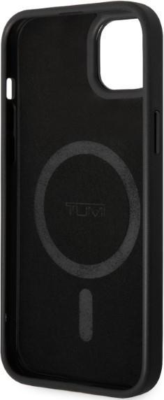 Actual product image Tumi TUHMP14SRBAK iPhone 14 6,1" czarny/black hardcase Leather Balistic Pattern MagSafe (Apple iPhone 14)