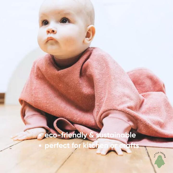 Produktbild Little Casimir Lätzchen mit Ärmeln – wasserdicht, saugfähig & verstellbar, für Babys 6M-4J (6 Monate)