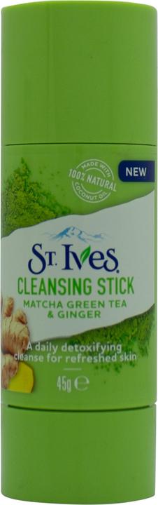 Actual product image St. Ives St Ives Cleansing Stick Matcha Green Tea and Gin Coconut 45g (Facial cleansing wipes)