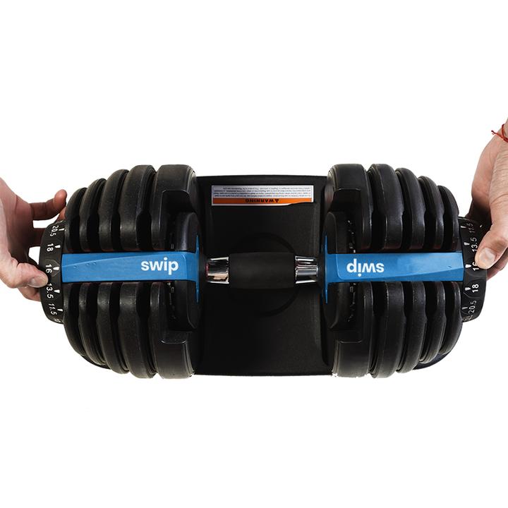Actual product image Swip Adjustable Dumbbells (1 x 2.5 kg - 24 kg)