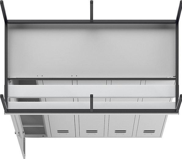 Actual product image Wolf Clothes locker with bench underneath (150 cm, 214 cm)