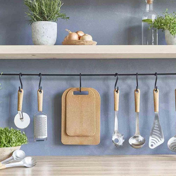 Actual product image Gastromax Spaghetti Spoon Bio 37cm, stainless steel/wood look