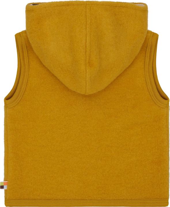 Actual product image loud + proud Babys & Kinder Wollfleece-Weste mit Kapuze (122, 128)