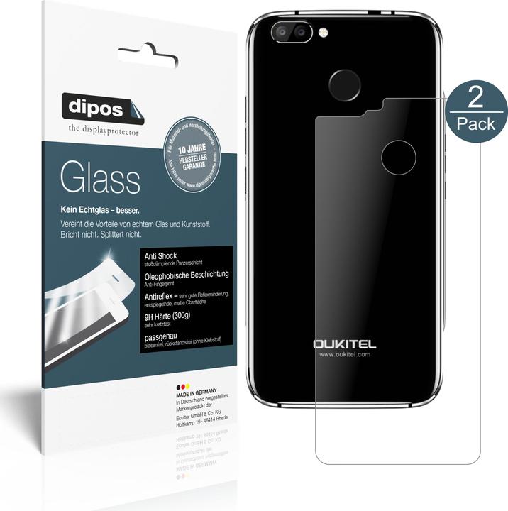 Dipos Displayschutz Anti-Shock (1 Stück, Oukitel U22)