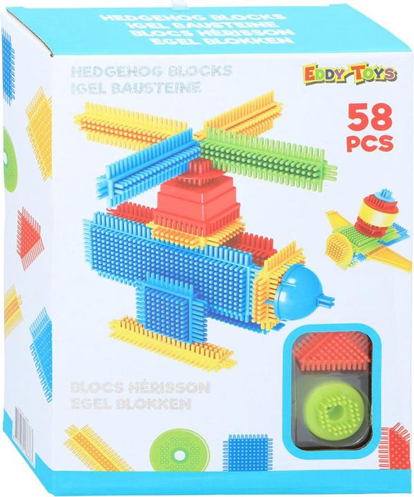Actual product image Eddy Toys Hedgehog blocks 58pcs