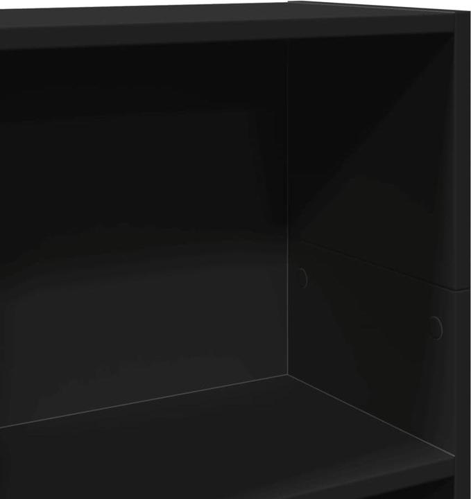 Produktbild vidaXL Bücherregal Bücherschrank Standregal Büroregal Schwarz Holzwerkstoff (40 x 24 x 109 cm)