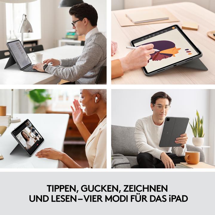 Actual product image Logitech Combo Touch (USA, Apple iPad Pro 12.9 2018, Apple iPad Pro 12.9 2020, Apple iPad Pro 12.9 2021, Apple iPad Pro 12.9 2022)