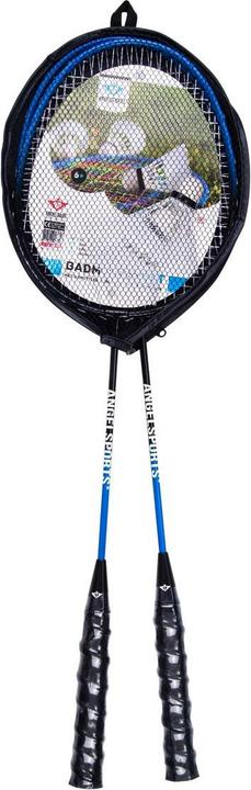 Produktbild Angel Sports Badminton-Set – 2 Federbälle und 2 Schläger