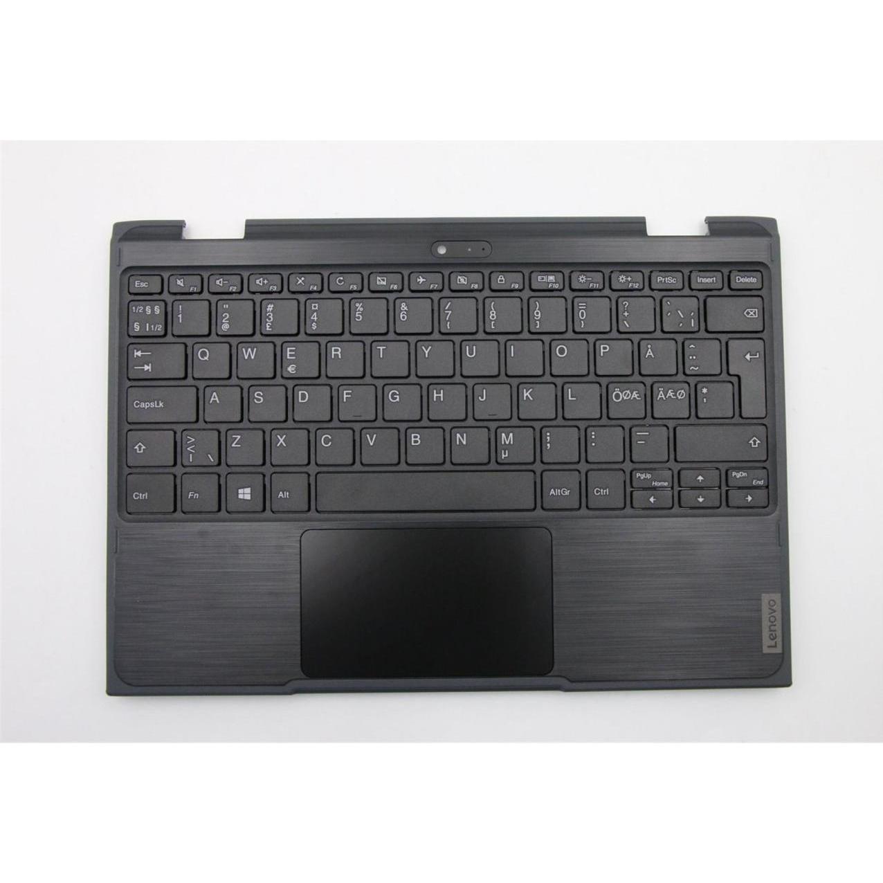 Lenovo Upper Case w/KB (NORDIC), Notebook Ersatzteile, Schwarz