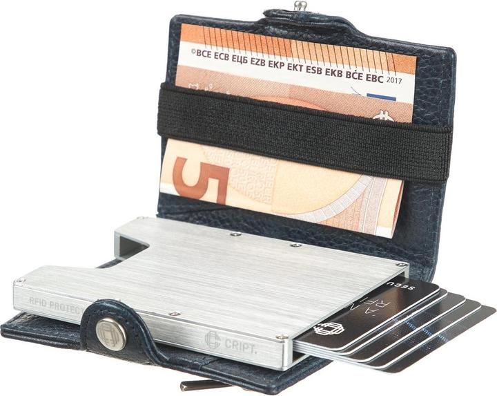 Immagine prodotto Cript 3,55 Portacarte con tasca per monete e scomparto per banconote