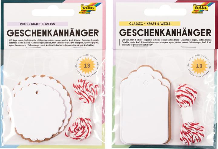 Actual product image Folia Gift tags (Gift decoration, 12 x)