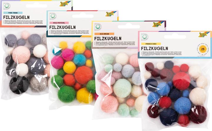 Image du produit Folia Boules en feutrine (10 mm)