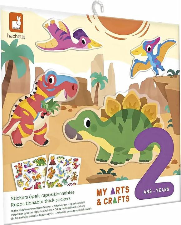 Janod Atelier – Wiederverwendbare Dino-Aufkleber