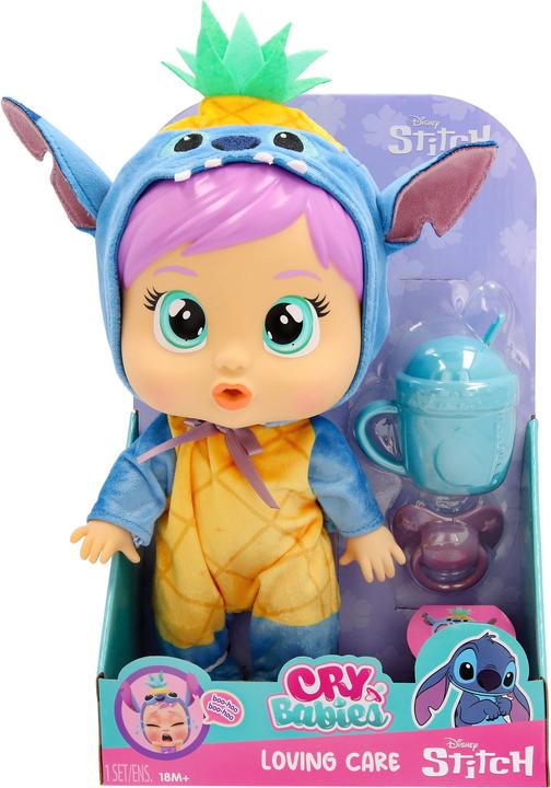 Productafbeelding Cry Babies Loving Care Stitch Baby Doll