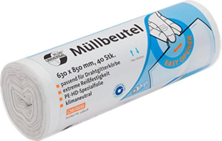 Actual product image Deiss Bin liners 80l made of HDPE 630x850mm 40pcs (1 x, 80 l)