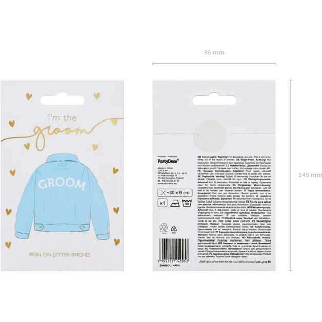 Thumbnail - Partydeco Bügelflicken - Groom