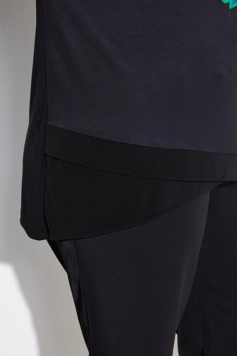 Produktbild Ulla Popken T-Shirt, Blätter, Oversized, Rundhals, Halbarm (54)