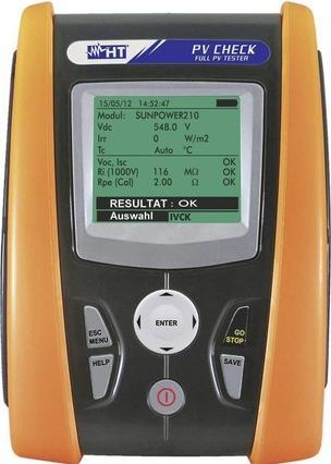 HT Instruments Testeur d'installation PV-CHECKs Norme VDE 0126 (Produit de test)