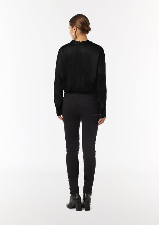 Immagine prodotto Comma Bluse Lange Satinbluse mit Fledermausärmeln (S)