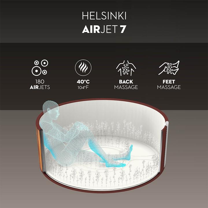 Actual product image Bestway Lay-Z-Spa Helsinki 180x66cm Airjet (7 Persons)