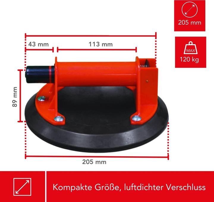 Produktbild Toolland Saugnapf (120 kg)