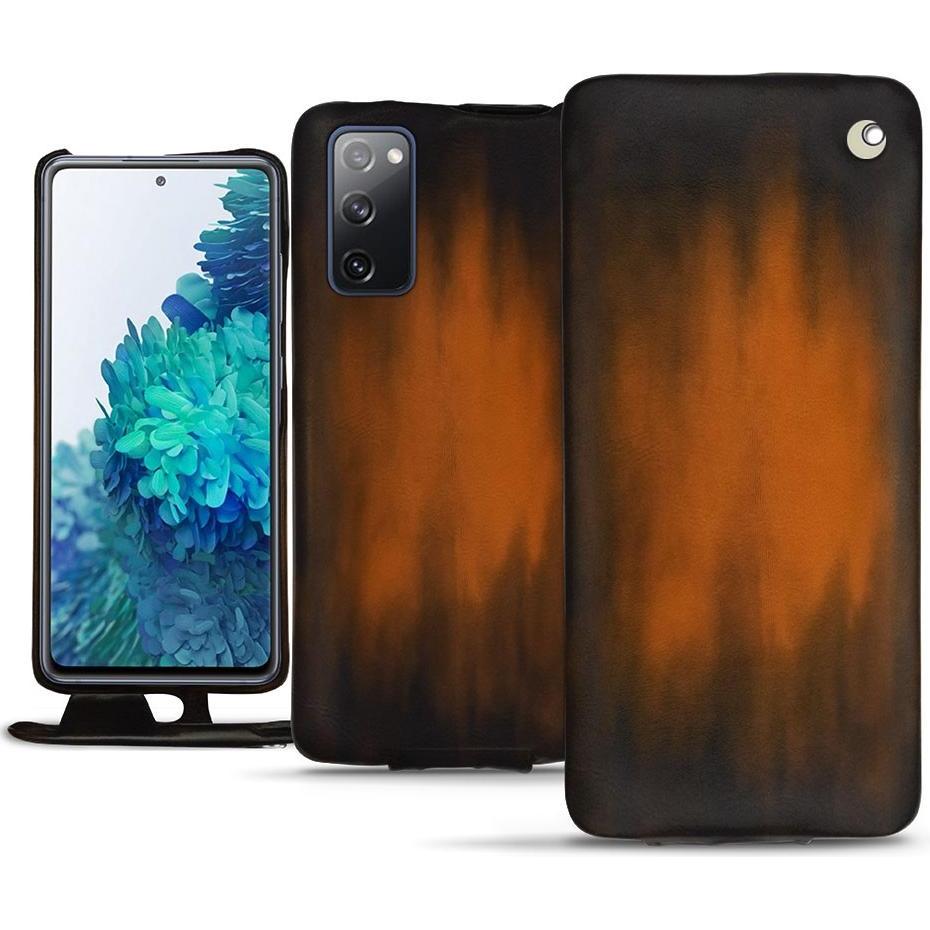 Thumbnail - Noreve Lederschutzhülle vertikal (Samsung Galaxy S20 FE), Smartphone Hülle, Braun