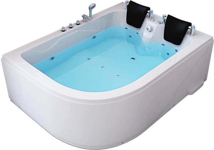 Produktbild Home Deluxe Whirlpool Badewanne 2 Personen DOLPHIN (links) - 180x120x65cm (120 cm, 180 cm)