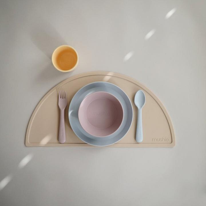 Actual product image Mushie Bowl Round Soft Lilac