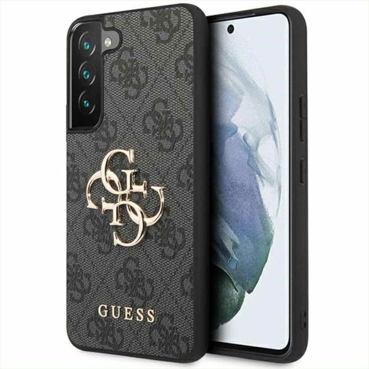 Actual product image Guess 4G Metal Logo Case for Samsung Galaxy S23 - grey (Samsung Galaxy S23)