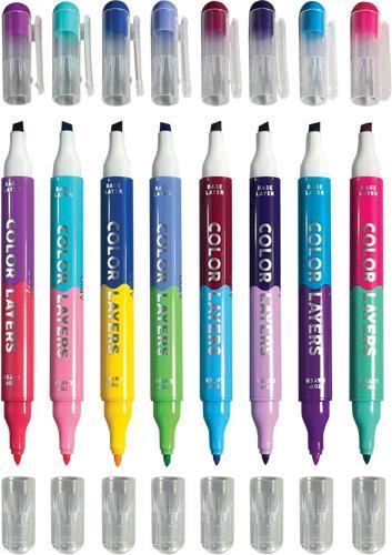 Produktbild Ooly Color Layers doppelseitige Layering-Marker (multicolour, 8 x)