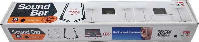 Image du produit OMB Kit de support pour barre de son, noir, 2 pcs. Métal