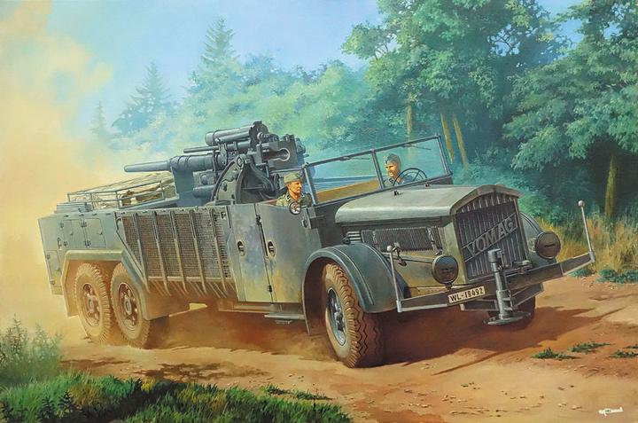 Actual product image Roden Self-propelled gun carriage on VOMAG chassis