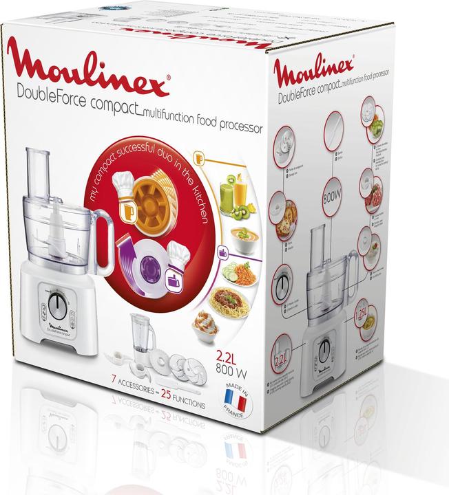 Image du produit Moulinex Robot De Cuisine Multifonctionnel Double Force Compact (800 W)