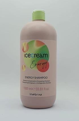 Actual product image Inebrya Ice Cream Energy szampon przeciw wypadaniu włosów 1000ml (1000 ml, Liquid shampoo)