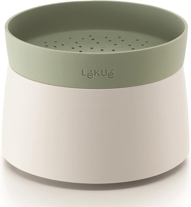 Lékué Cuociriso e quinoa rapido, verde/bianco 17,8x13 cm