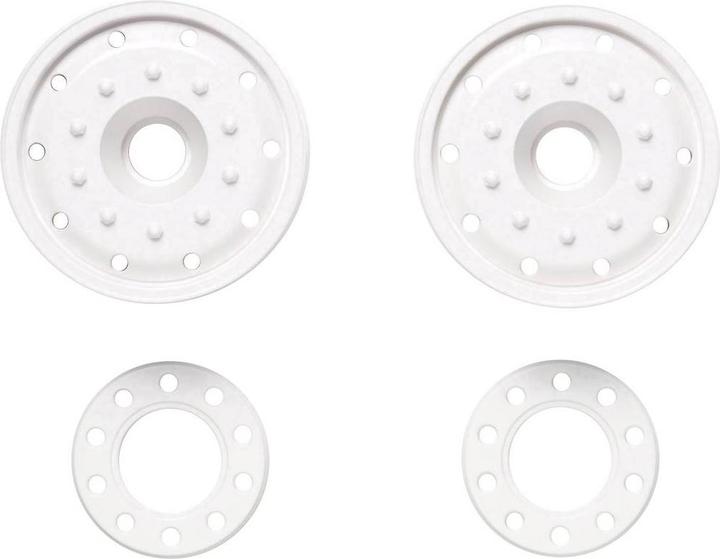 Produktbild Tamiya 1:14 LKW Felgen 30 mm Kunststoff Euro-Optik Weiß 2 St.