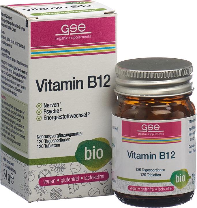 Actual product image GSE Vitamins B12 Compact bio cpr (120 Piece, Pills, 123 g)