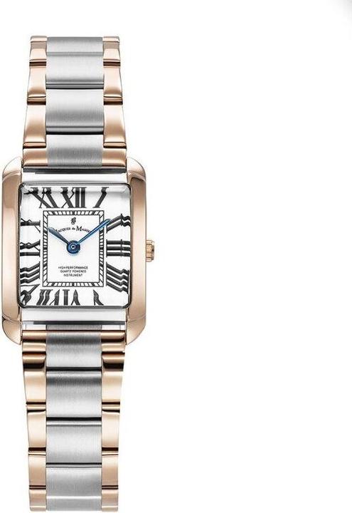 Produktbild Jacques du Manoir Analoge Damenuhr mit Edelstahlarmband in Rosé und Silber (Analoguhr, Swiss Made, 22 mm)
