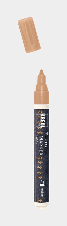 Image du produit Kreul Crayon de peinture pour tissu, marqueur textile Javana texi mäx Opak pour tissus clairs et foncés (Cuivre, 4 mm)