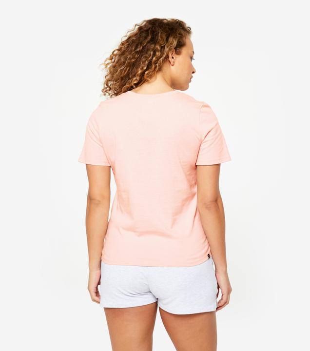 Produktbild Domyos T-Shirt Damen V-Ausschnitt Baumwolle (M)