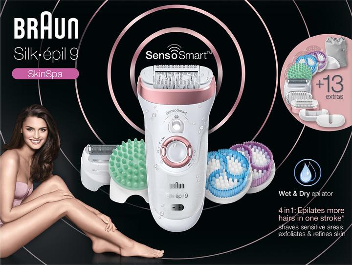 Actual product image Braun Silk-épil 9 SensoSmart SkinSpa