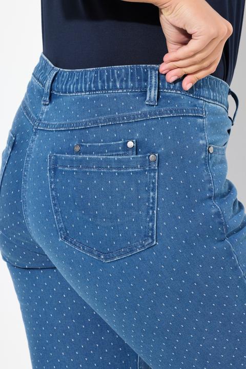 Produktbild Ulla Popken Jeans Sarah, Punkte, schmales, konisches Bein (60)