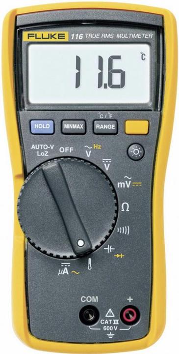 Produktbild Fluke Hand-Multimeter digital 116/62 (CAT III 600V)