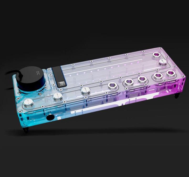 Actual product image Alphacool Core Distro Plate 360 Right with VPP Pump