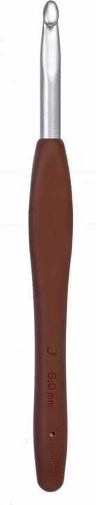 Actual product image Clover Crochet hook Amour 6.00 mm brown