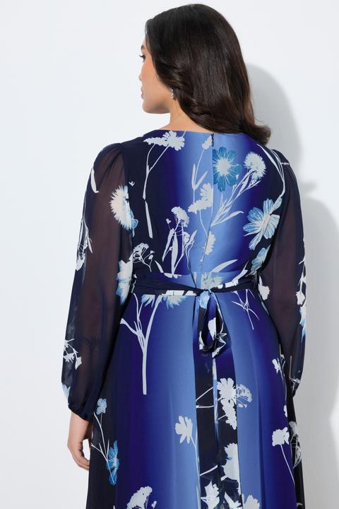 Actual product image Ulla Popken Floral Gradient Evening Gown (42)
